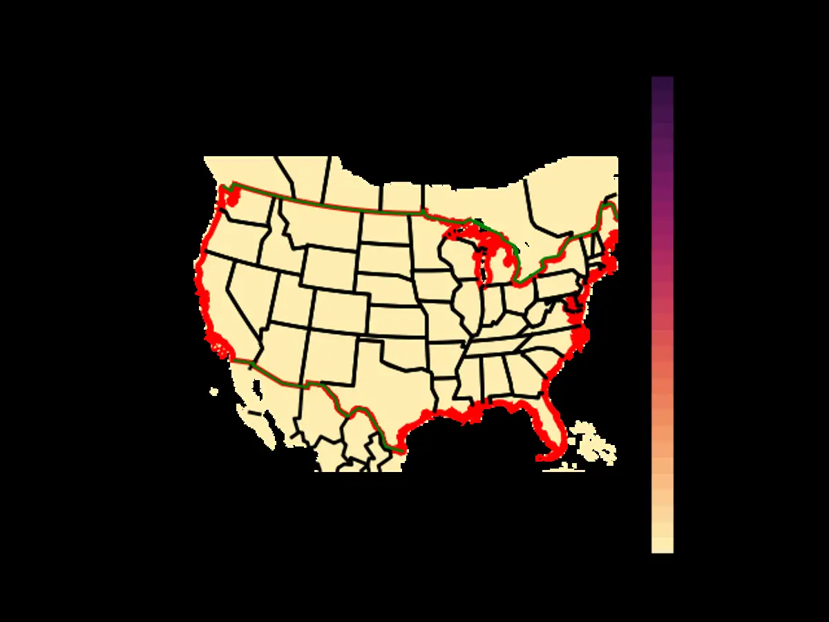 US Range Map for the Alder Flycatcher in the FALL